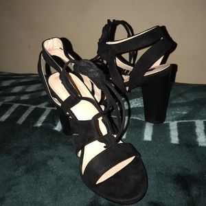 New Black Suede heels